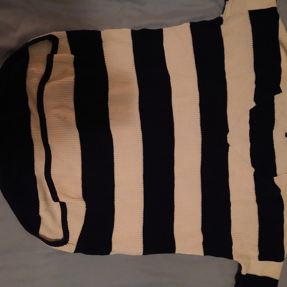Express Oversized Short Sleeve Nautical Sweater M - Picture 2 of 8